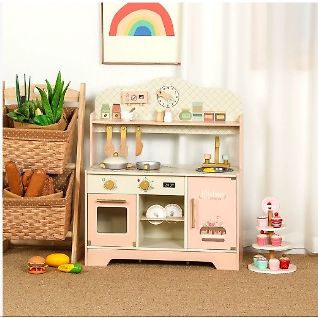 Wooden Kitchen Hana- mainan kayu kitchen set dapur dapuran pretend play mainan edukasi
