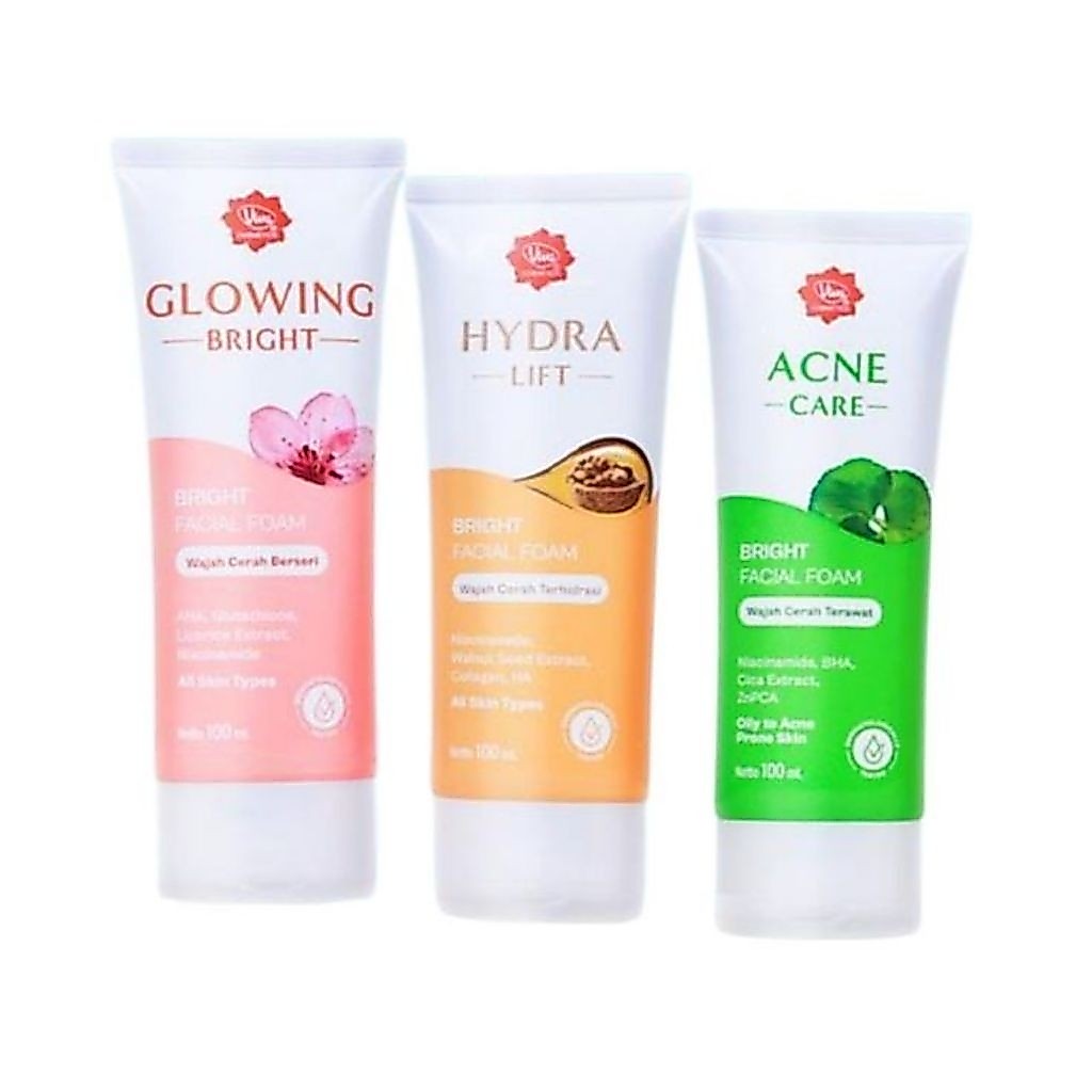 Viva Facial Foam Bright Sabun Cuci Muka, Sabun wajah 100ml