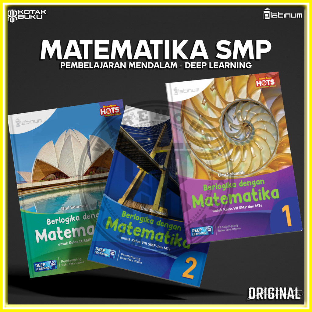 [ TS ] Buku Matematika kelas 7 8 9 SMP Deep Learning  / Matematika SMP / Platinum