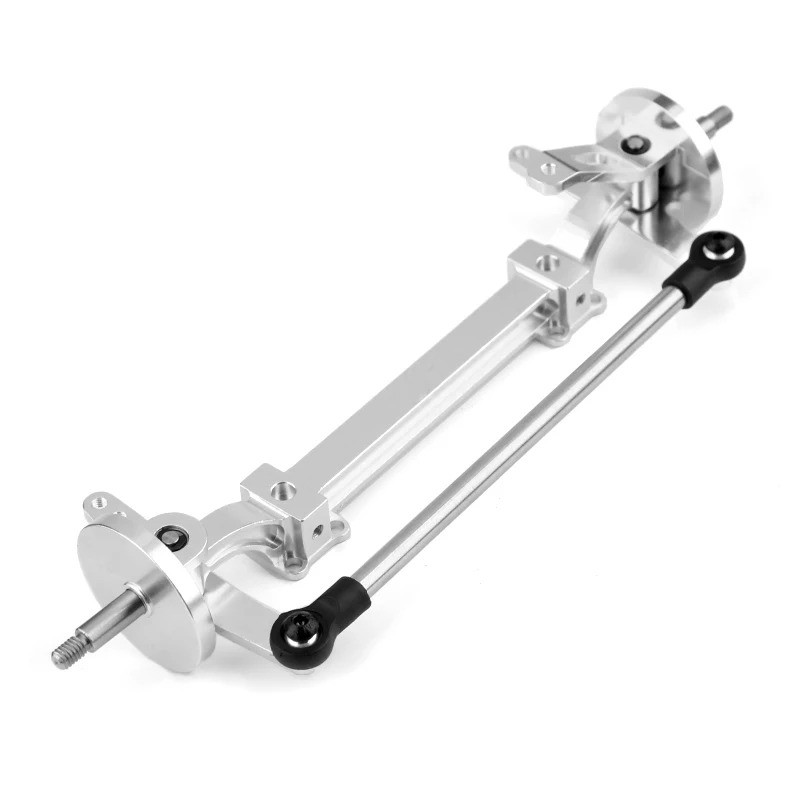 1 PCS Suku Cadang Modifikasi DIY As Roda Depan Logam Non-power Steering untuk Truk RC Tamiya 1/14 Tr