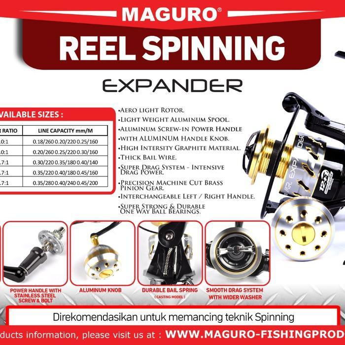 Reel Maguro EXPANDER Power Handle 2000 3000 4000 5000 6000 - 3000