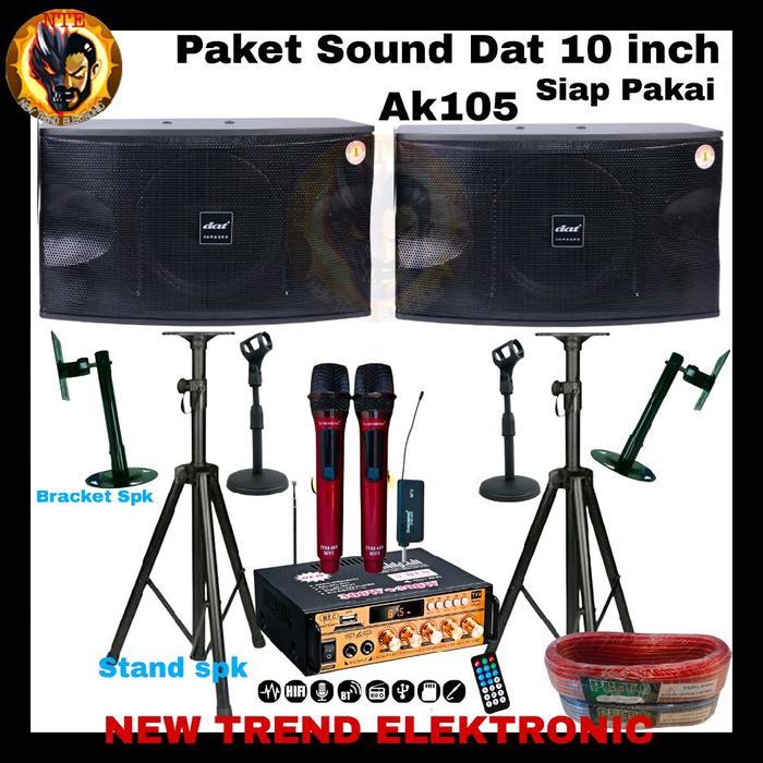 Paket Sound Pasif Dat Ak105 Original Garansi Resmi Ak 105 10inch Siap Pakai - DatAk105