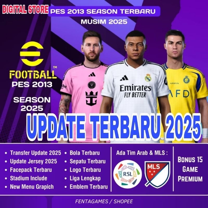 PES 2013 SEASON 2025 TERBARU - GAME PC - GAME LAPTOP