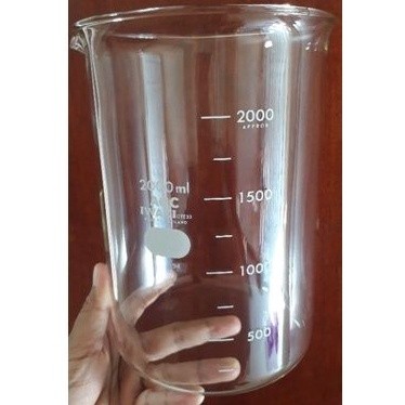 BEAKER 2000 ML IKI BEAKER GLASS 2000 ML IKI BEAKER GLASS 2L IKI     Berkualitas