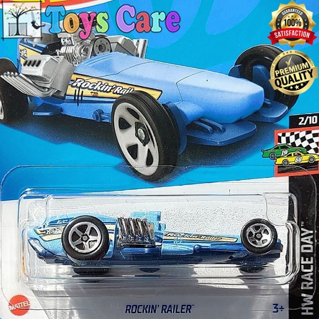 HOTWHEELS ROCKIN RAILER 2024 BIRU TRACK STARS ACES LOOP RACE