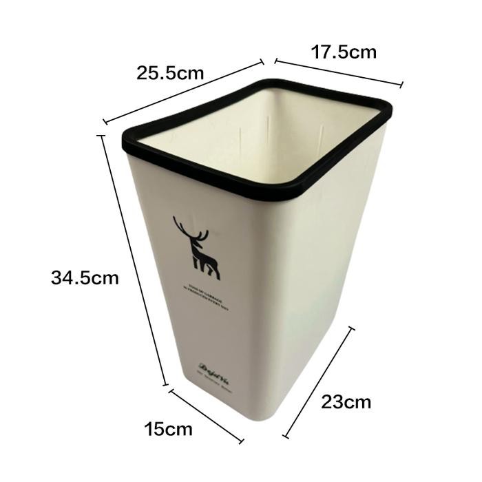 SALE Halu Tempat Sampah Plastik Multifungsi Bentuk Persegi Kapasitas Besar Tempat Sampah Otomatis De