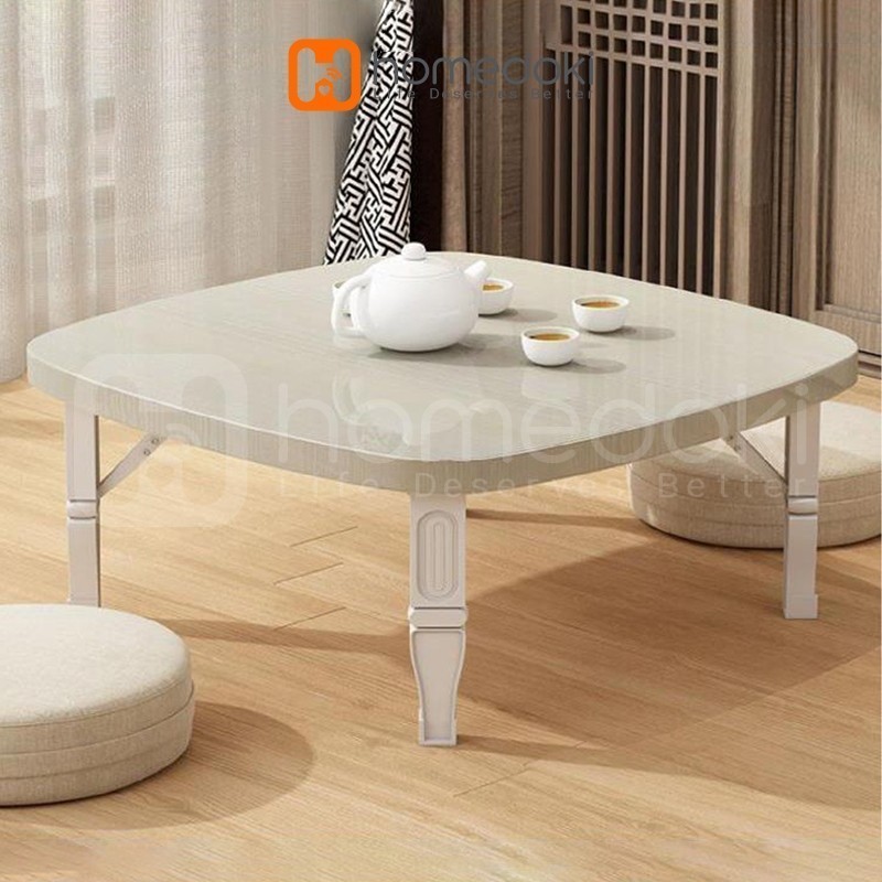 Homedoki Meja Lesehan Lipat/Meja Lesehan/Meja Lipat/Meja Lesehan Aesthetic/Meja Makan Lipat/Meja Mak