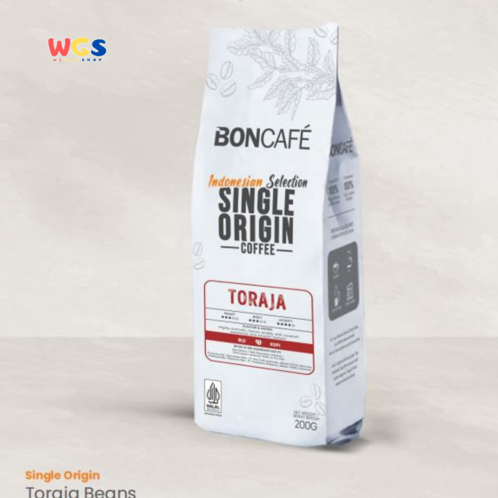 

JAMIN MURAH !!!BONCAFE Toraja Single Origin Roasted 100% Arabica Whole Bean Coffee 200g - Biji Kopi Toraja(BISA LANGSUNG ORDER)