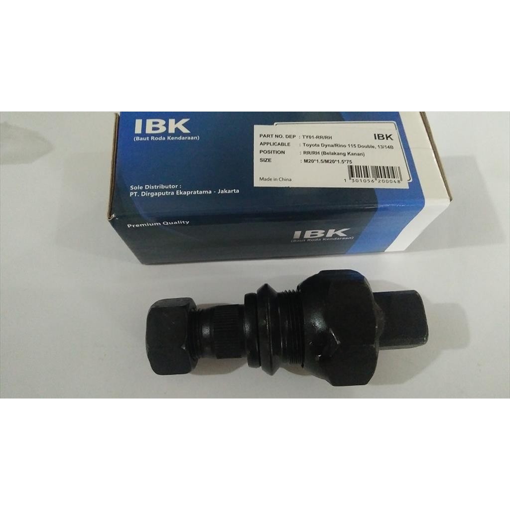 Baut Roda Hub Bolt Truk Dutro Dyna HT Rino 14B Kanan Belakang IBK