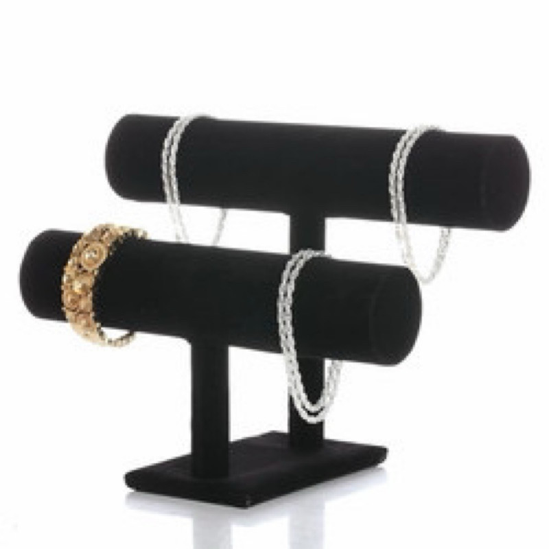 (GTT) DISPLAY GELANG 2 TINGKAT / Display Perhiasan gelang susun 2 / Display Gelang Jam Tingkat dua |