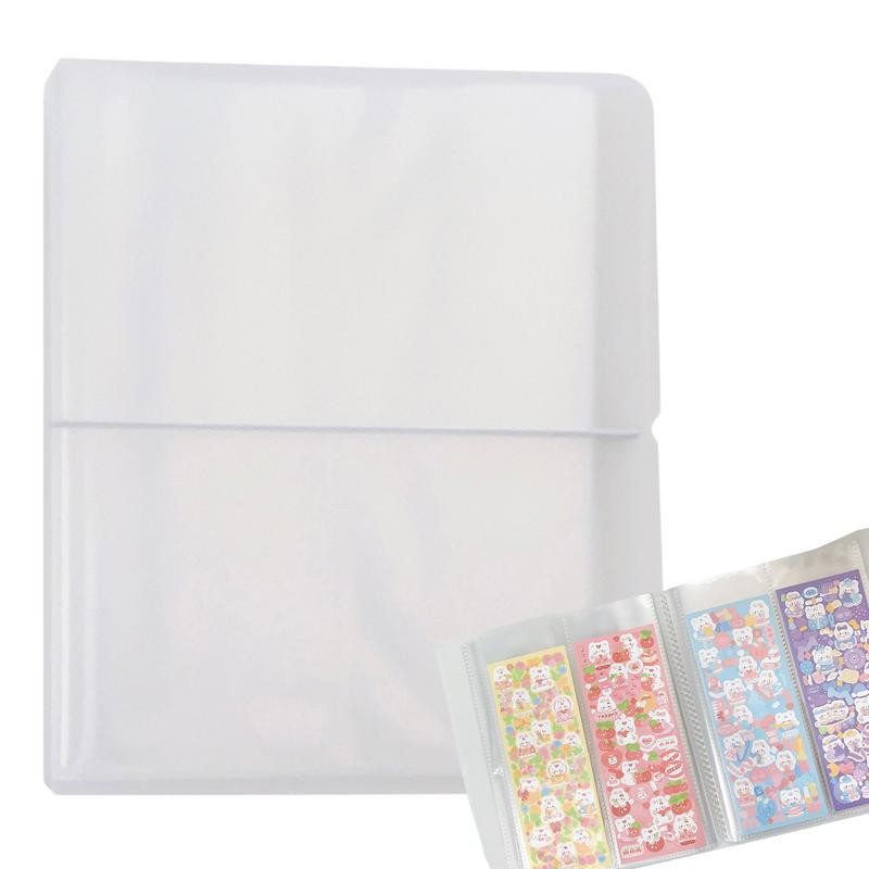 

Sticker Organizer Book Album Organizer Collection For Stickers Reusable Frosted Organizer Book For Exhibition School And Home