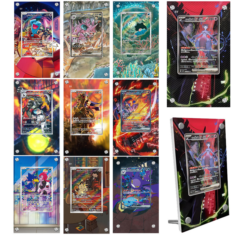 Pokemon Glory of Team Rocket SAR Moltres Giovanni Card Extended Painting splay Case Game Collection 