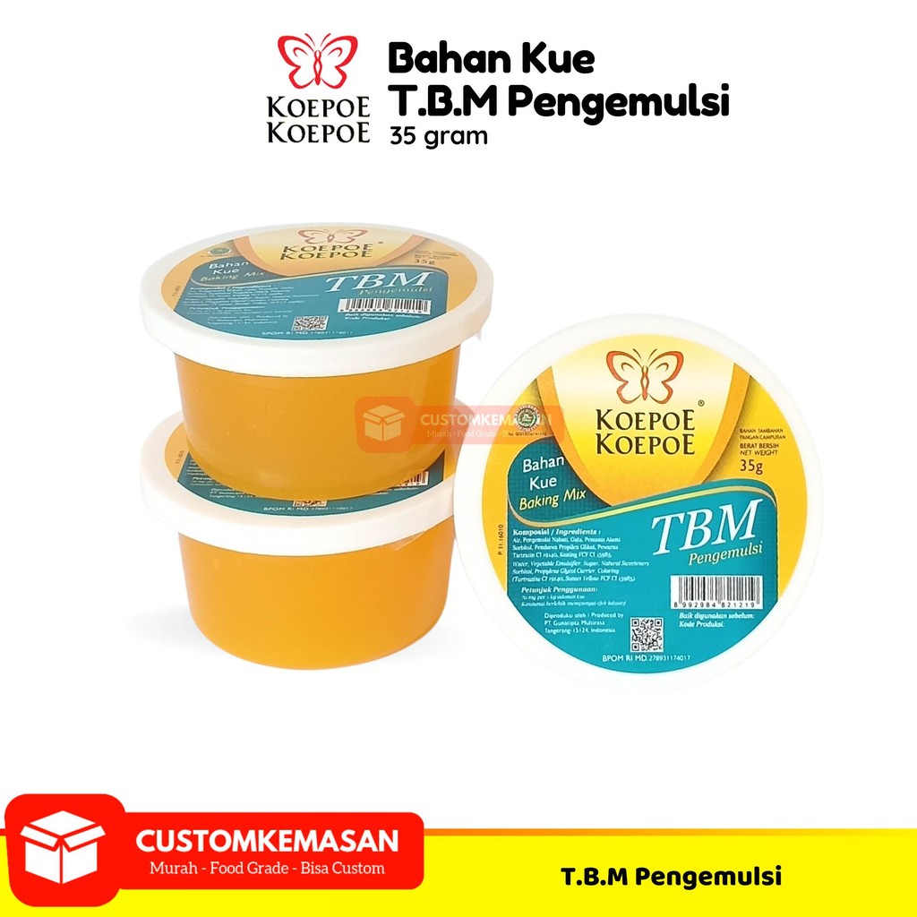 

TBM Koepoe Koepoe 35 Gram / Kupu kupu TBM / TBM Pengemulsi
