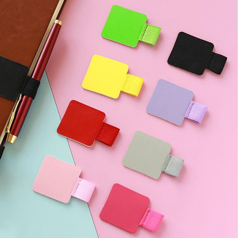 

2Pcs Pen Loop Holders Self Adhesive Pencil Holders Notebook Pen Loop Clips Universal Journal Planner Tablet Case Pencil Holders