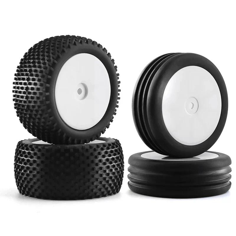 82&87mm 1/10 2WD RC Off-Road Buggy Car Rubber Tire Wheel for XRAY XB2 Serpent SRX2 SRX4 Traxxas Band