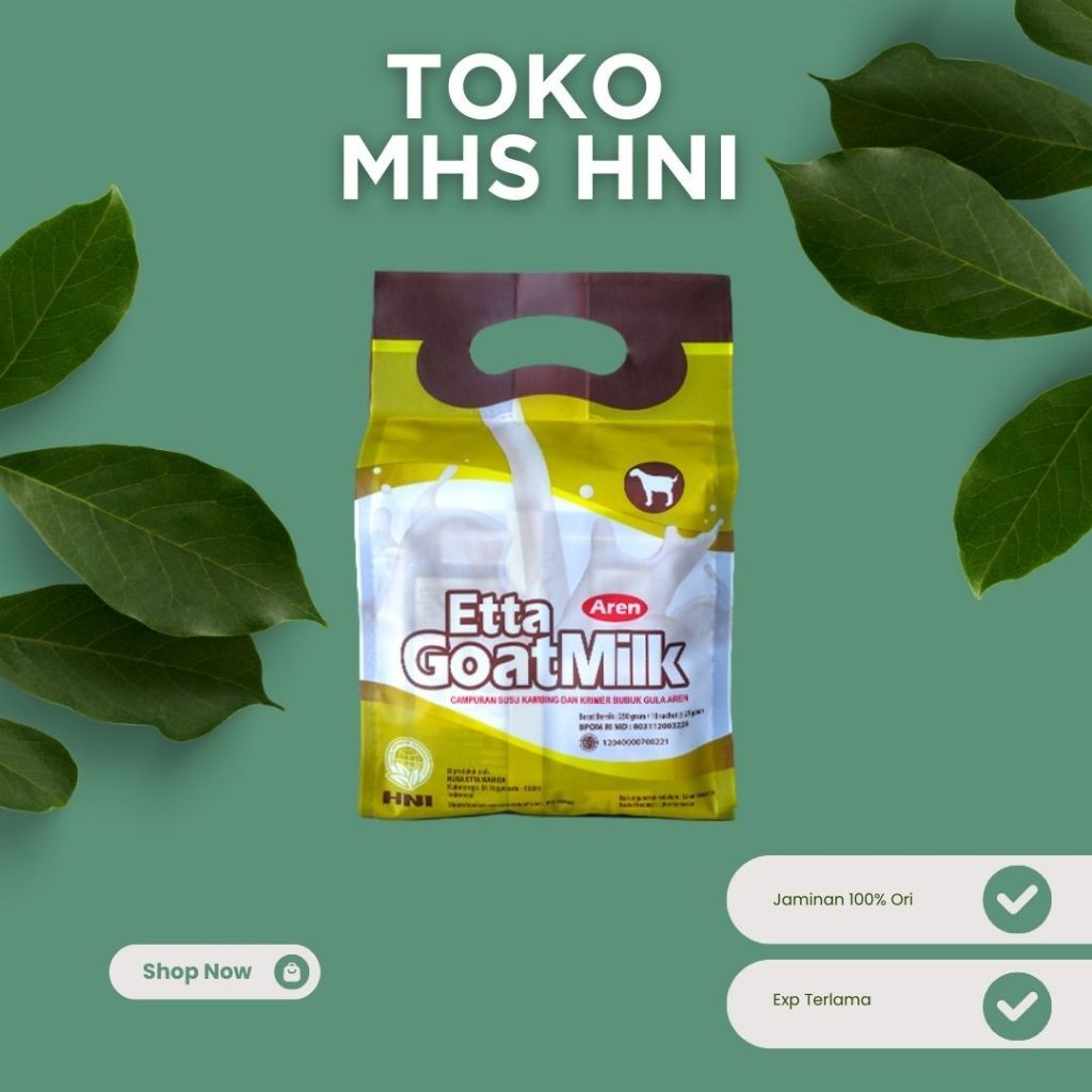 

Etta Goat Milk AREN | EGM Susu Kambing dengan Gula Aren baru exp terlama