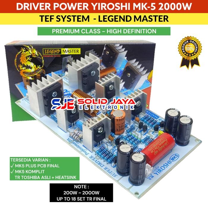 KIT DRIVER POWER YIROSHI MK5 MK-5 MK 5 SUPER DRIVER AMPLI AMPLIFIER SOUND SYSTEM LAPANGAN AUDIO 200-