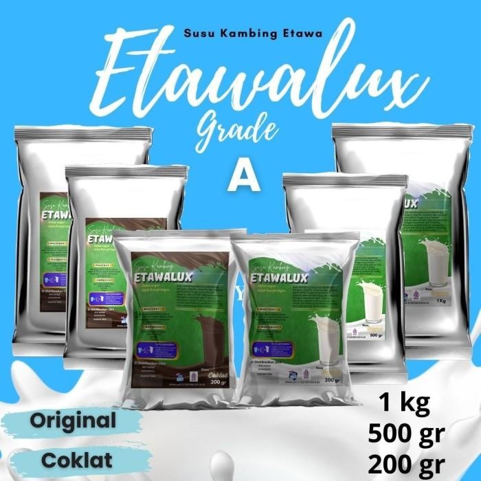 

susu kambing etawa grade A ETAWALUX 1 kg 500 GR DAN 200 GR all varian rasa - ORIGINAL, 1 kg