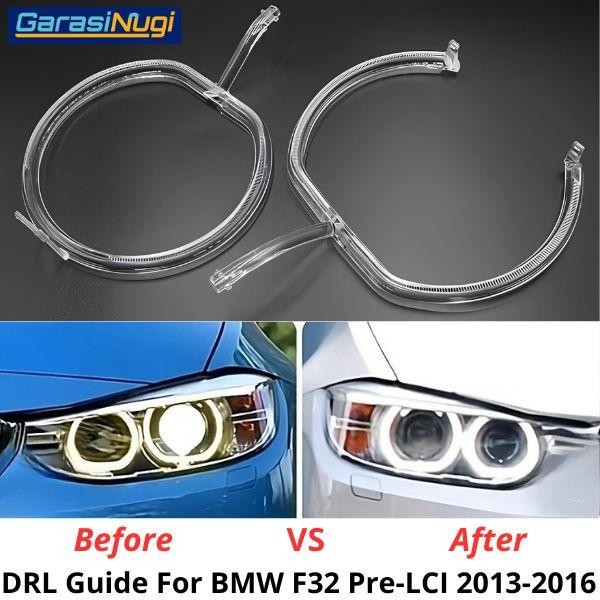 DRL Guide Tube For BMW F32 Pre-LCI Angel Eyes LED Halo Lampu Senja 320i 428i