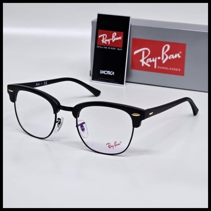 FRAME KACAMATA RAYBAN CLUBMASTER 5154 PRIA WANITA PAKET LENSA MINUS HIGH QUALITY AUTHENTIC