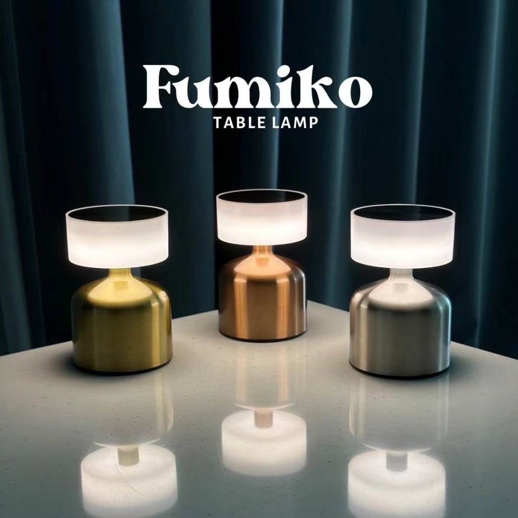 [URBANE] FUMIKO Lampu Meja Portable LED USB Sensor Sentuh Bar Table Lamp Tricolor Minimalis