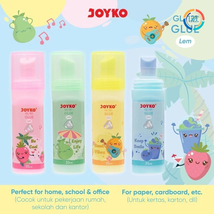 

Joyko Lem Cair/ Liquid Glue/ Perekat Cair GL-121 35ml @ 1Pc