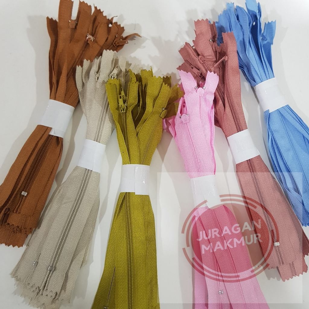 [120 pcs] Resleting Celana Ukuran 7 inch (17,5cm) Warna Warni - Seleting Celana 7 inch - Resleting C