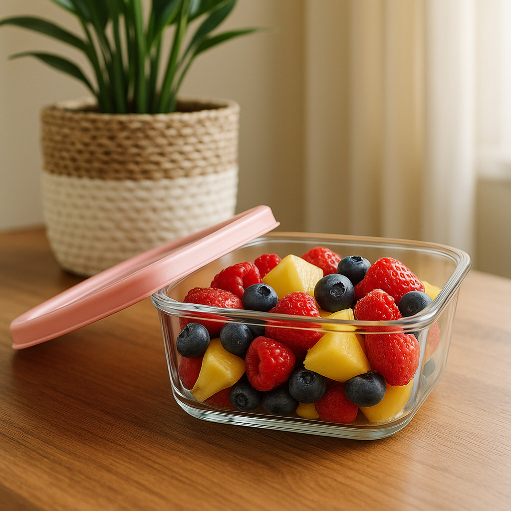 MANGKOK SOUVENIR KACA SQB DENGAN TUTUP | MANGKOK SOUVENIR KACA | MANGKOK KACA DENGAN TUTUP