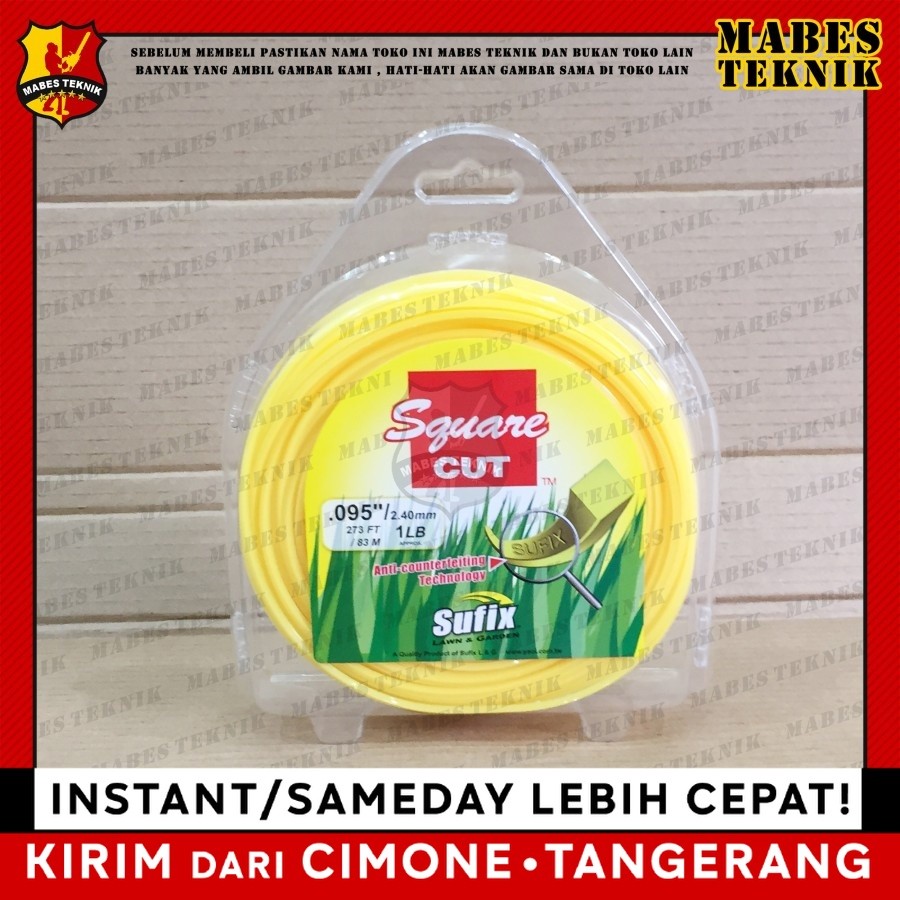 SENAR POTONG RUMPUT - SUFIX 1 LB - 1LB /  40 - 83 METER - TALI NYLON CUTTER