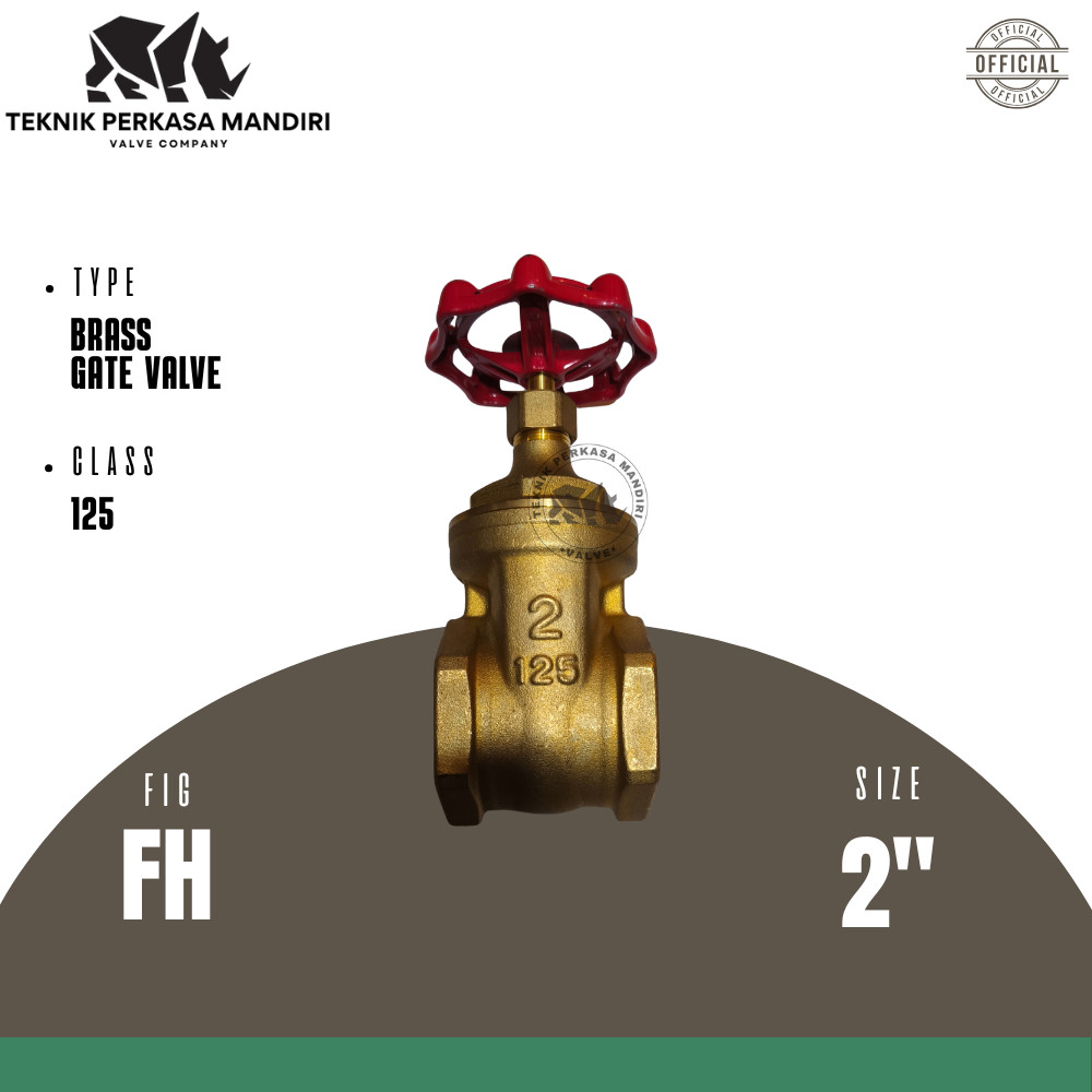 KITZ Gate Valve 2" Inch Kuningan Original