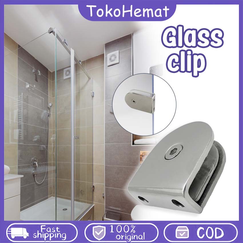 Jepit Kaca Stainless Penjepit Kaca Jepitan Kaca Stainless Glass Clamp Untuk Railing Tangga Balkon Ka
