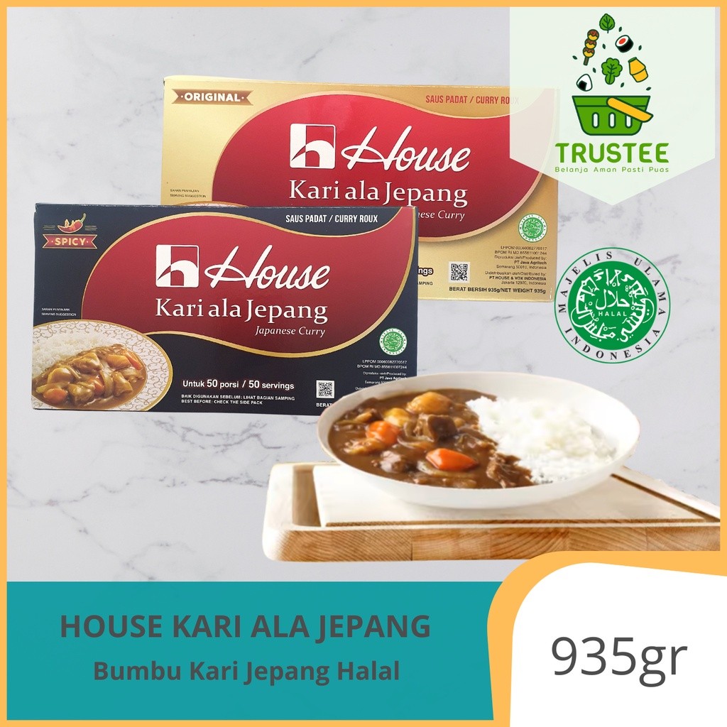

HALAL House Curry / Kari lokal ala jepang 935gr / Bumbu dapur saus kari kare import impor