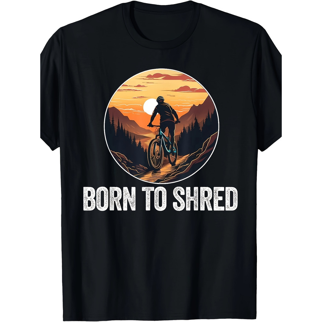 Kaos Sepeda Gunung Pria - Kaos Katun Lengan Pendek, Desain Keren & Nyaman untuk Olahraga & Santai