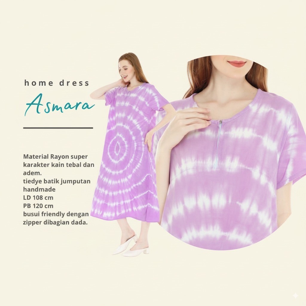 Daster Wanita Dewasa Katun Adem Asmara – Baju Tidur Nyaman Model Terbaru