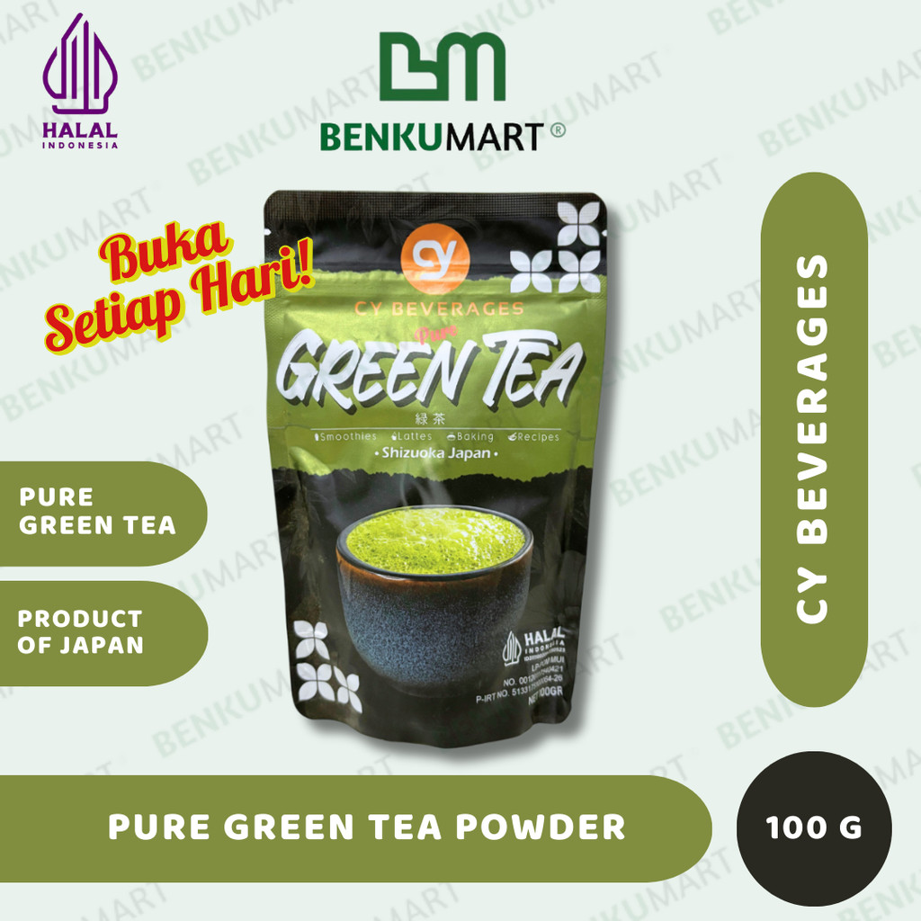 

CY Pure Green Tea 100G | CY Beverages | Bubuk Murni Teh Hijau (100 gr)