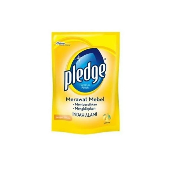PLEDGE FURNITURE POLISH LIQUID LEMON POUCH 410 ML