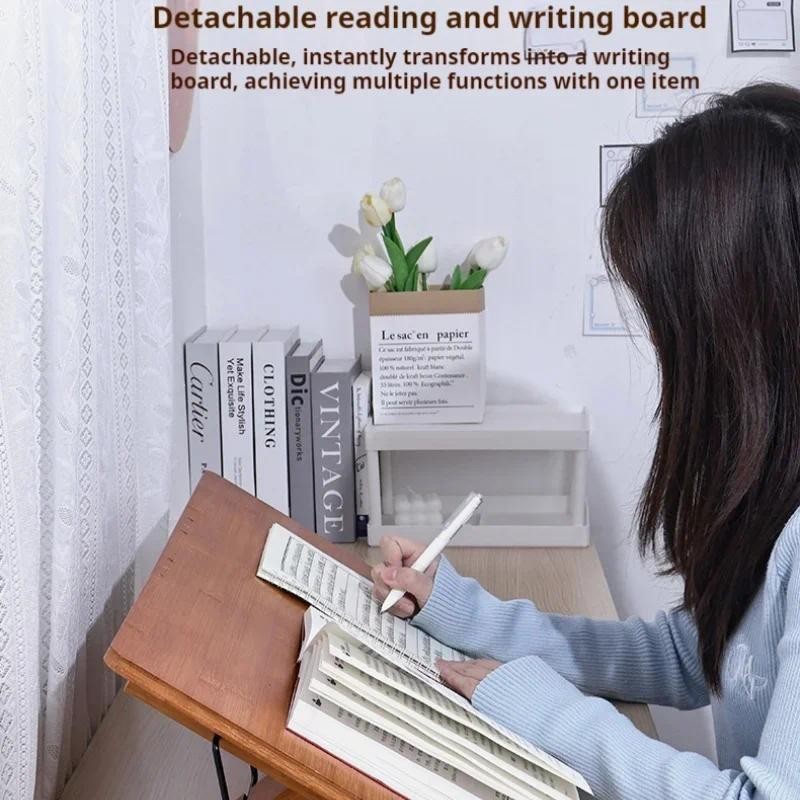 

Desktop reading stand double-layer wooden writing board bracket type inclined reading and studying Office and School Supplies