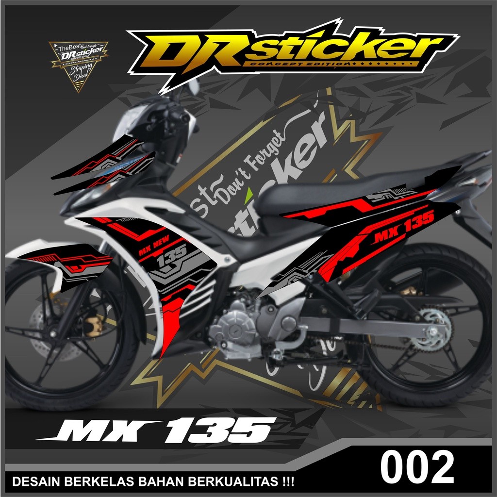 115  (Cod) Striping Yamaha Jupiter MX New 135 - Striping Variasi Jupiter MX New 135 Semi Full