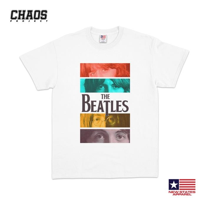 (COD) The Beatles Classic Fullcolour | Merch T shirt Unisex - Putih, S
