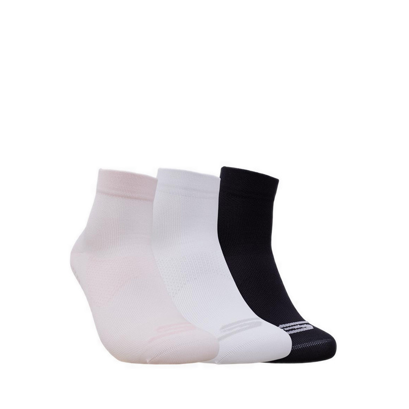 Skechers 3PK Non Terry Anklet Women Socks - Pink