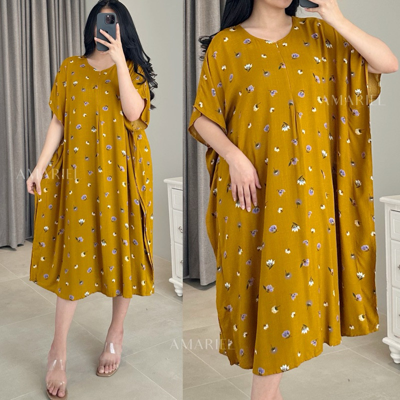 FERNISTYLE Amariel Lusy Dress Daster Lowo Jumbo BigSize Nyaman Bumil Busui Friendly
