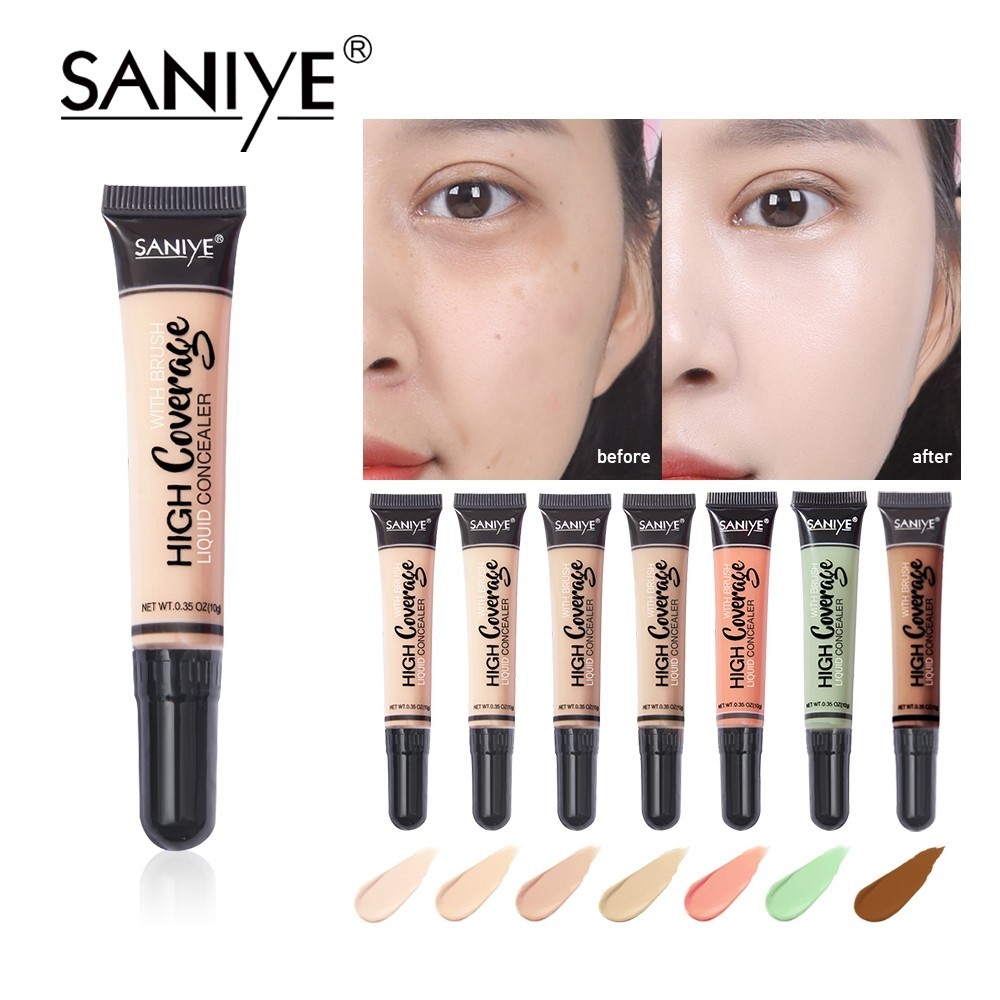 SANIYE 7 Warna Wajah Concealer Krim Foundation Blemish Cream Face Kosmetik R1072