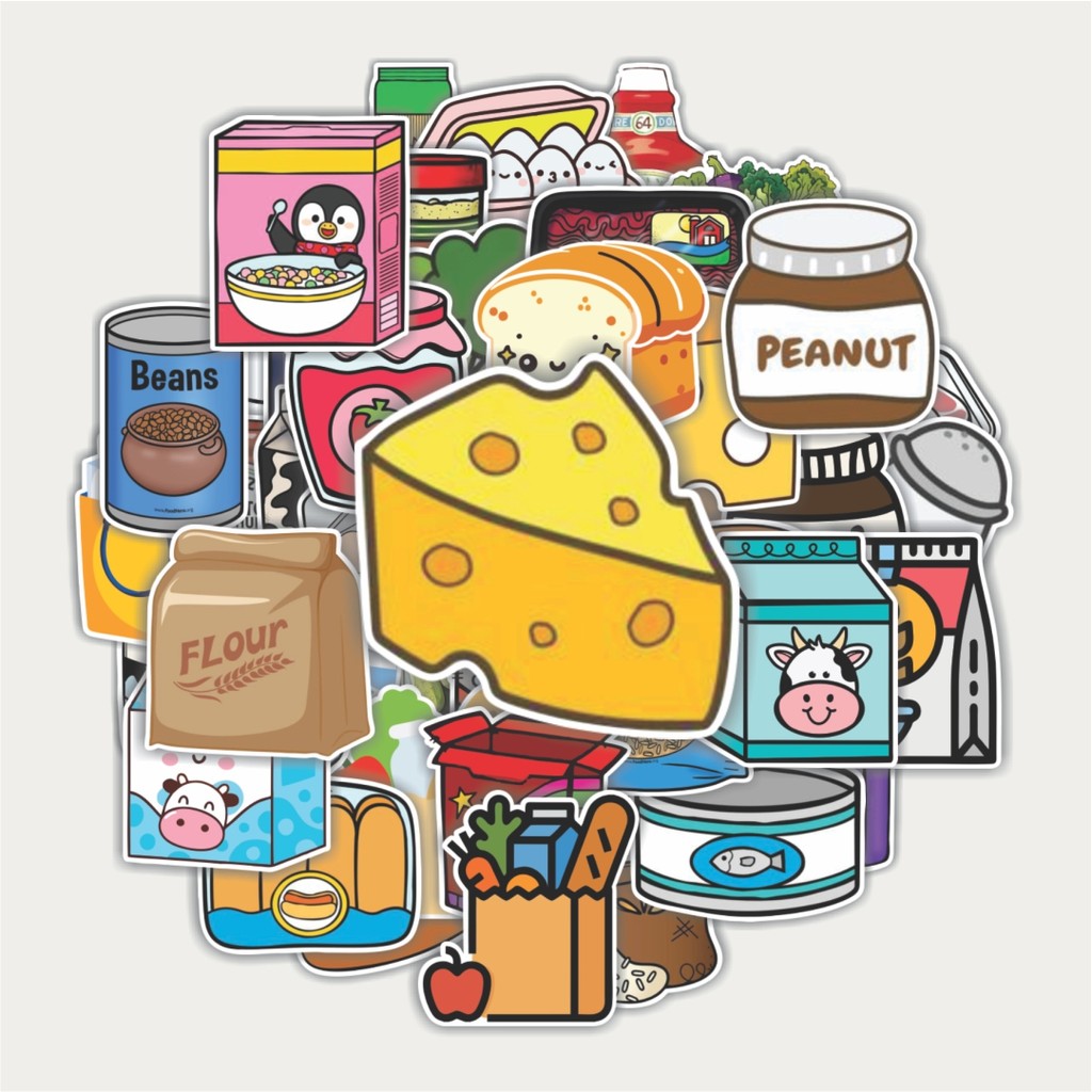 

Sticker Pack Stiker Groceries [Bahan Makanan] | Sticker TUMBLR | Stiker LAPTOP KOPER HELM