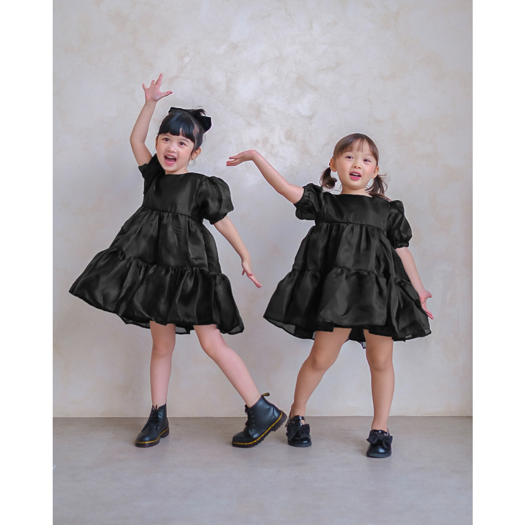 TARIMARSHOP MARGOT DRESS | Dress Anak Perempuan | Gaun Organza Satin Anak | Gaun Pesta Anak | Dress 