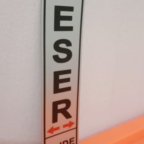 

SIGN LABEL K3 RAMBU SAFETY GESER UKURAN 4.5X18CM