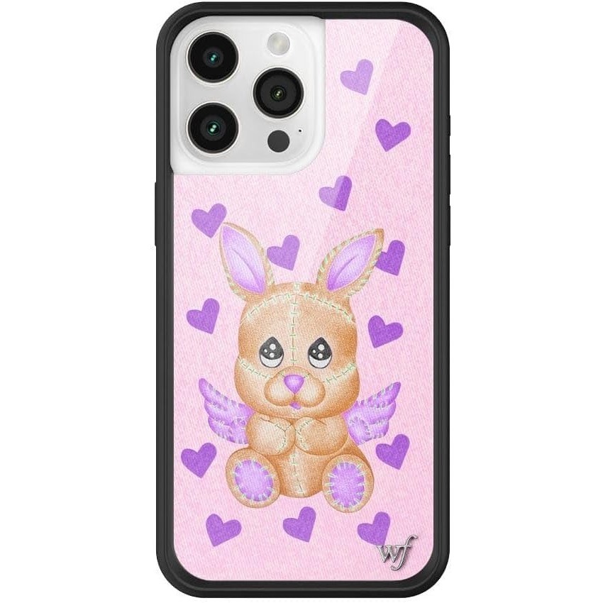 JUJI Wildflower Cases Love Stitched Case For IPhone 11 12 13 14 15 16 15 Pro Max | Purple Hearts Bro