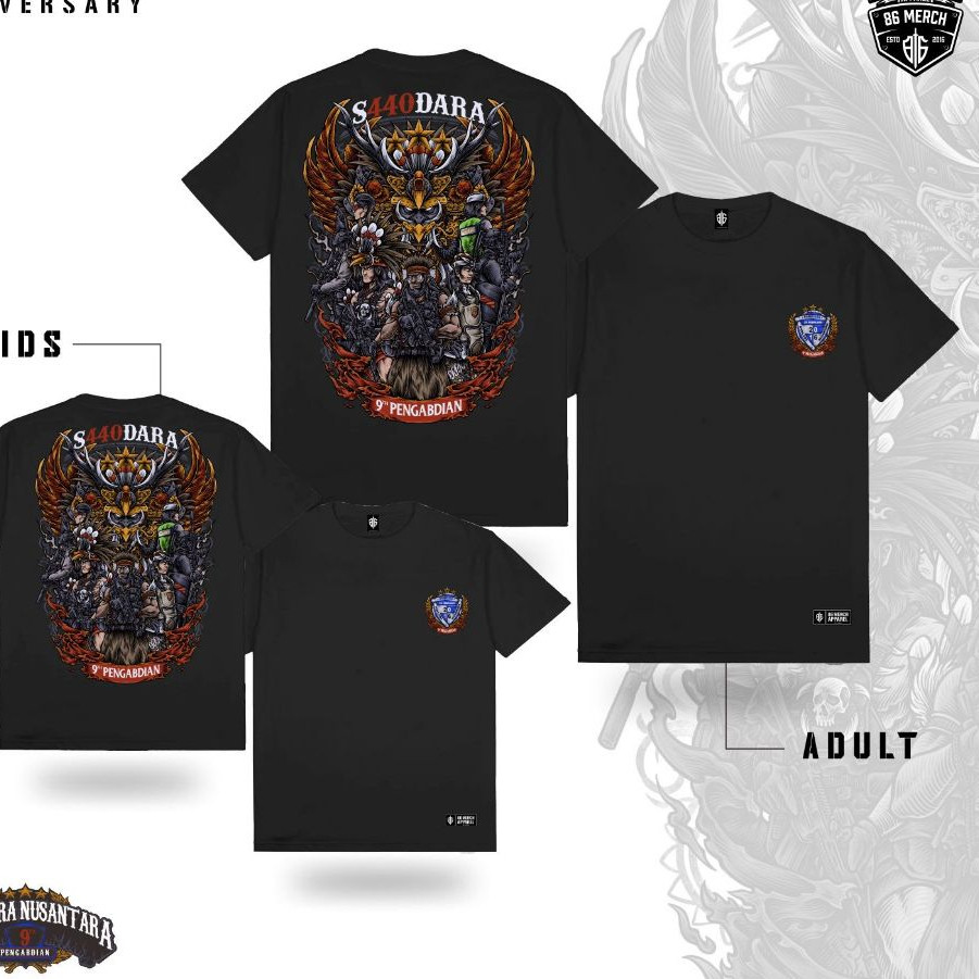 2025 New  TSHIRT S440DARA NUSANTARA 9th ANNIVERSARY TSH-SDR-48（COD）