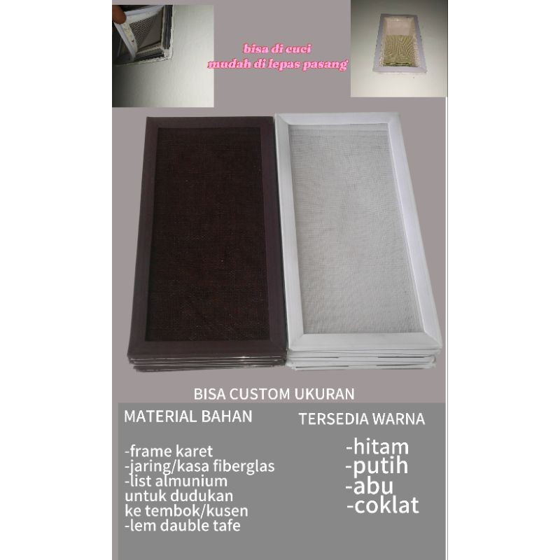 Kawat Nyamuk Kasa Nyamuk jaring nyamuk Penutup Ventilasi udara rumah