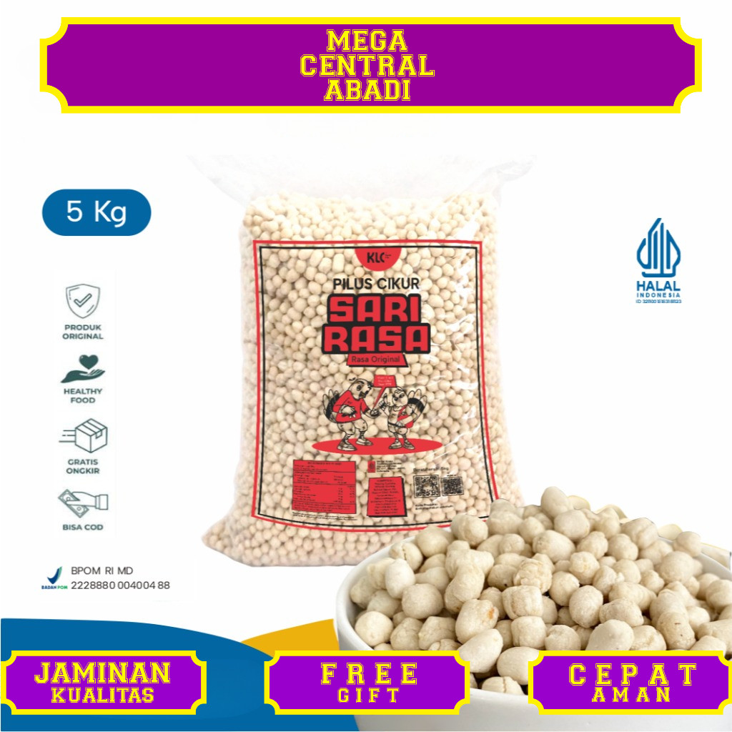 

Pilus Cikur / Kencur 5kg Sari Rasa KLC Food Co. Snack / Makanan Ringan Murah