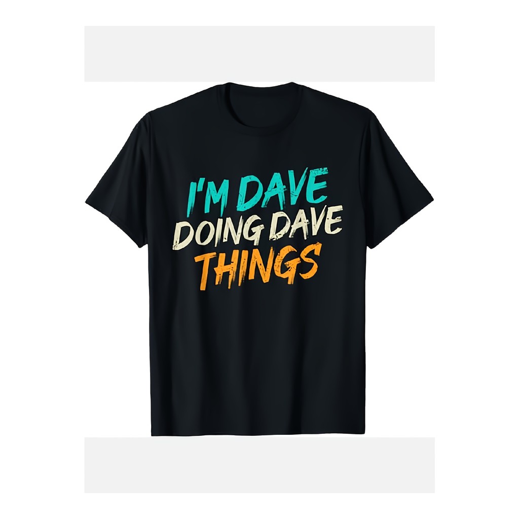 Barang Dave Kaos Pria Nyaman, Adem, Santai, Kerah Bulat Lengan Pendek, Cocok Dipakai Sehari-hari. Ha